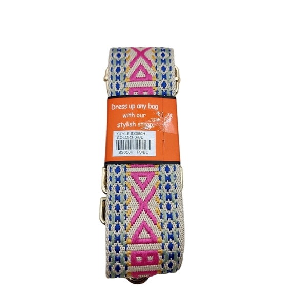 Alba Unisex 2" Wide Aztec Tribal Pattern Guitar Strap - Picture 5 of 8